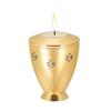 OIJH Stainless Steel Engraved Cremation Candle Holder for Ash Urns Funeral Casket for Memorial-Coffee_Gold_Color_ view 4