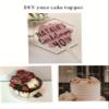 12PCS Blank Hexagon Acrylic Cake Toppers, Personalised Cake Topper, DIY Cake Topper, Cake Topper Blanks for Wedding, Birthday Festival Party Cake Decorations (Clear Hexagon) view 3