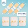 (3 CT) 1 X 3.7 Wound Closure Strips - Zip Stitch Wound Closure Kit - Butterfly Kit Device Zip Tie Skin Closuing Butterfly Bandaids Adhesive Injury-Closing Glue Steri Strips Bandages Sutures view 2
