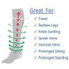Carolon Health Support Cushion Foot Knee Sock, Travel, White, B Regular - 1 Pair view 4