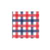 PARTY CHIC Red White and Blue Disposable Cocktail Napkins - 5 x 5-50 Pack - American Flag Independence Day Memorial Day Labor Day Patriotic Decorations Veterans Day Election Day 4th of July view 2