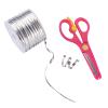 100 Yards Sliver Bread Candy Bag Ties Plastic Wire Twist Ties with ABS Plastic Scissors for Dessert & Candy Decorating & Pastry Bags Gift Wrapping Supplies (Sliver, 100yards) view 2