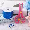 100 Yards Blue Bread Candy Bag Ties Plastic Wire Twist Ties with ABS Plastic Scissors for Dessert & Candy Decorating & Pastry Bags Gift Wrapping Supplies view 3