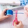 100 Yards Blue Bread Candy Bag Ties Plastic Wire Twist Ties with ABS Plastic Scissors for Dessert & Candy Decorating & Pastry Bags Gift Wrapping Supplies view 4