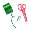100 Yards Green Bread Candy Bag Ties Plastic Wire Twist Ties with ABS Plastic Scissors for Dessert & Candy Decorating & Pastry Bags Gift Wrapping Supplies (Green, 100yards) view 2