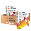 Pure Organic Layered Fruit Bars, Gluten Free, Vegan Fruit Snacks, Pineapple Passionfruit (2 Boxes, 24 Bars) view 1