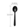 100 Pcs Heavy Duty Recyclable Spoon, Thickened Individually Wrapped Spoon Packaged, Catering; Dessert; Party Utensils (Black) view 2