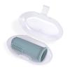 TOPGOMES Baby Finger Toothbrush with Case, Food Grade Silicone, BPA Free, 2-Pack (Sage+Ether) view 2