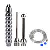 5 Holes Shower Enema Douche Attachments - Aluminium Shower Head Cleaning Kit 3 Piece with Velvet Carry Bag, 59 inch Hose view 1
