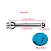 5 Holes Shower Enema Douche Attachments - Aluminium Shower Head Cleaning Kit 3 Piece with Velvet Carry Bag, 59 inch Hose view 2