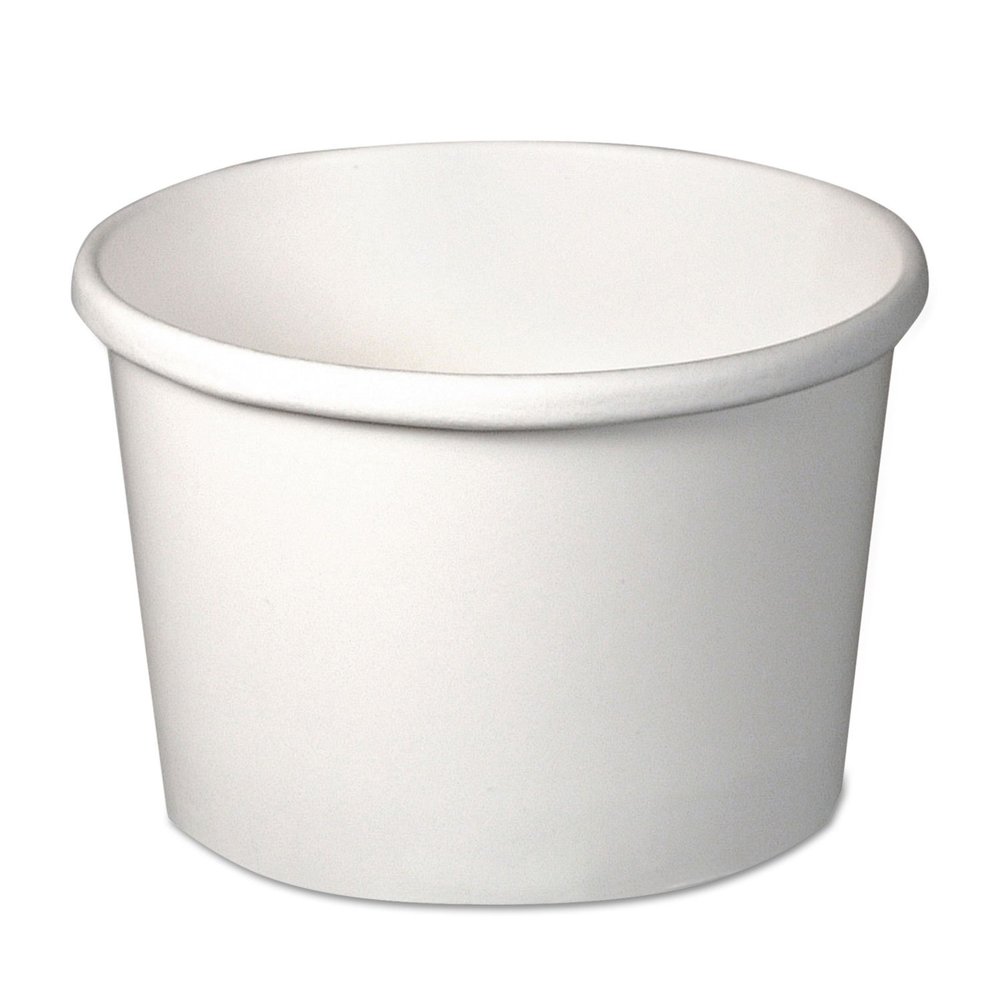 Solo Cup HS4085WH 8 oz Flexstyle Double Poly Paper Containers44; White - 25 per Pack