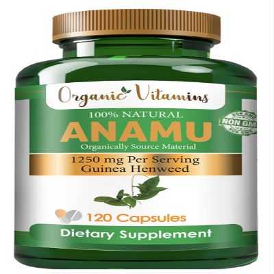 Organic Vitamins Anamu 1250mg 100% Organically Grown 120 Capsules Petiveria Allicea