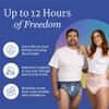 NorthShore MegaMax Adult Overnight Diapers, 12-Hour Tab-Style, X-Large, 40 Count Case, Tie-Dye, 50-60 inches, Unisex Incontinence Underwear view 4