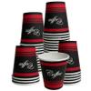 12 oz Hot Drink Paper Disposable Cups Coffee Design - Disposable Paper Coffee Cups, Recyclable, Compostable , Great for Office, Breakrooms, Restaurants, Coffee Shops, Tea Shops, Latte, Chai (100) view 1