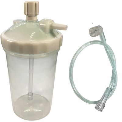 2-Pack Westmed High Flow 6-15 LPM Dry Humidifier Bottle w/15" Adapter Tubing