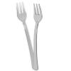 Crenstone Appetizer Forks, Appetizer Forks Value Pack - 200 Silver Mini Forks for Appetizers (Disposable) view 2