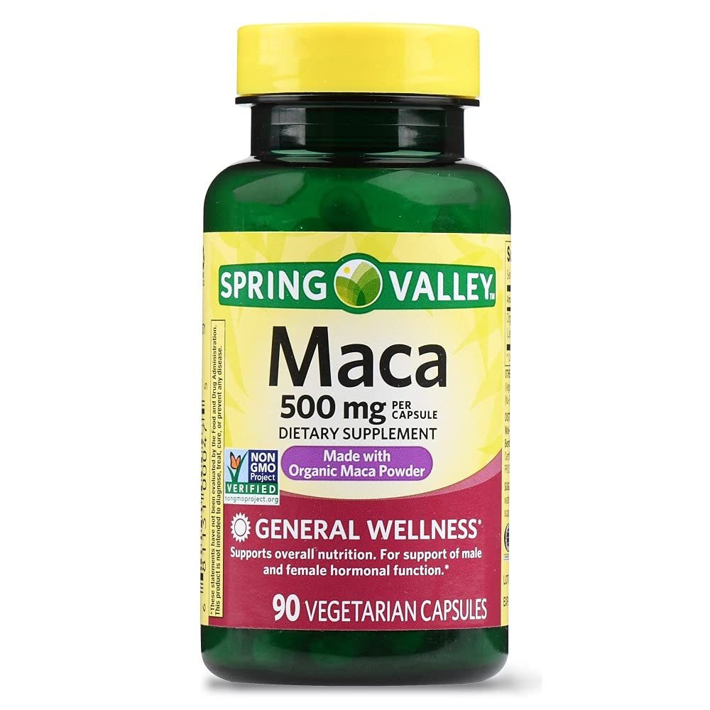 Spring Valley Maca500 mg, 60 Veg Capsules