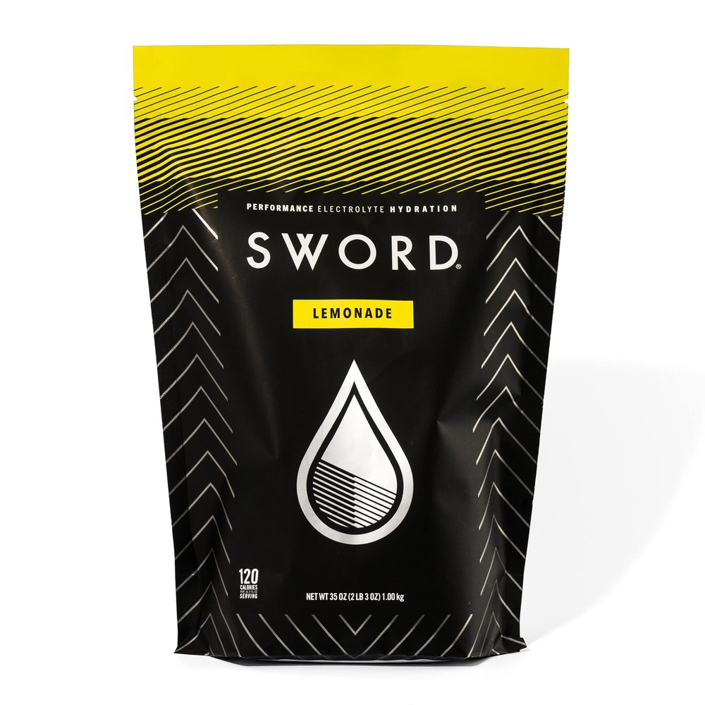 SWORD PERFORMANCE Electrolyte Replenisher Powder Drink Mix, Lemonade, 30-Serving Resealable Bag w/Scoop