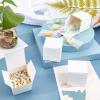 PH PandaHall 30 Pack Kraft Paper Box 1.57" Mini White Paper Gift Packaging Box with Lid Soap Box Foldable Cardboard Earring Ring Jewelry Favor Treat Boxes for Valentine Wedding Birthday view 4