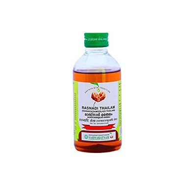 (Pack of 2) Vaidyaratnam Oushadhasala RASNADI THAILAM (200 ML) - by Venus.Exports