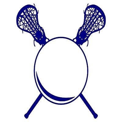 1/2 Sheet - Blue Lacrosse Birthday - D24701 - 2D Edible Cake Cupcake Party Topper