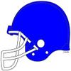1/4 Sheet - Blue Football Helmet Birthday - D24702-2D Edible Cake Cupcake Party Topper view 1