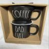 RAE DUNN Coffee Drip & Mug Set - Coffee Drip Cone with Large Coffee Mug - DAD FUEL - Gift for Coffee Lovers view 1