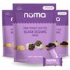 Mini Peanut Butter Black Sesame Bars  Vegan, Low Sugar, High Protein, Low Calorie, All Natural, Gluten Free  Crunchy Plant Based Snack  3 Bags with 8 Individually Wrapped Pieces view 1