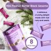Mini Peanut Butter Black Sesame Bars  Vegan, Low Sugar, High Protein, Low Calorie, All Natural, Gluten Free  Crunchy Plant Based Snack  3 Bags with 8 Individually Wrapped Pieces view 3
