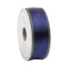 Caspari Navy & Green Reversible Satin Wired Ribbon - Two 30 Foot Spools view 2