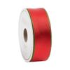 Caspari Red & Green Reversible Satin Wired Ribbon - Two 30 Foot Spools view 2