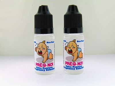 NineLife Basics PREG-NO! False Positive Pregnancy Solution Prank! Twin-Pack! Fakes Any Pregnancy Test!