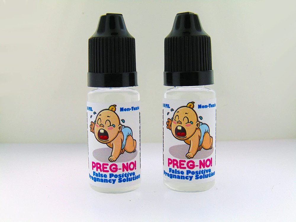 NineLife Basics PREG-NO! False Positive Pregnancy Solution Prank! Twin-Pack! Fakes Any Pregnancy Test!