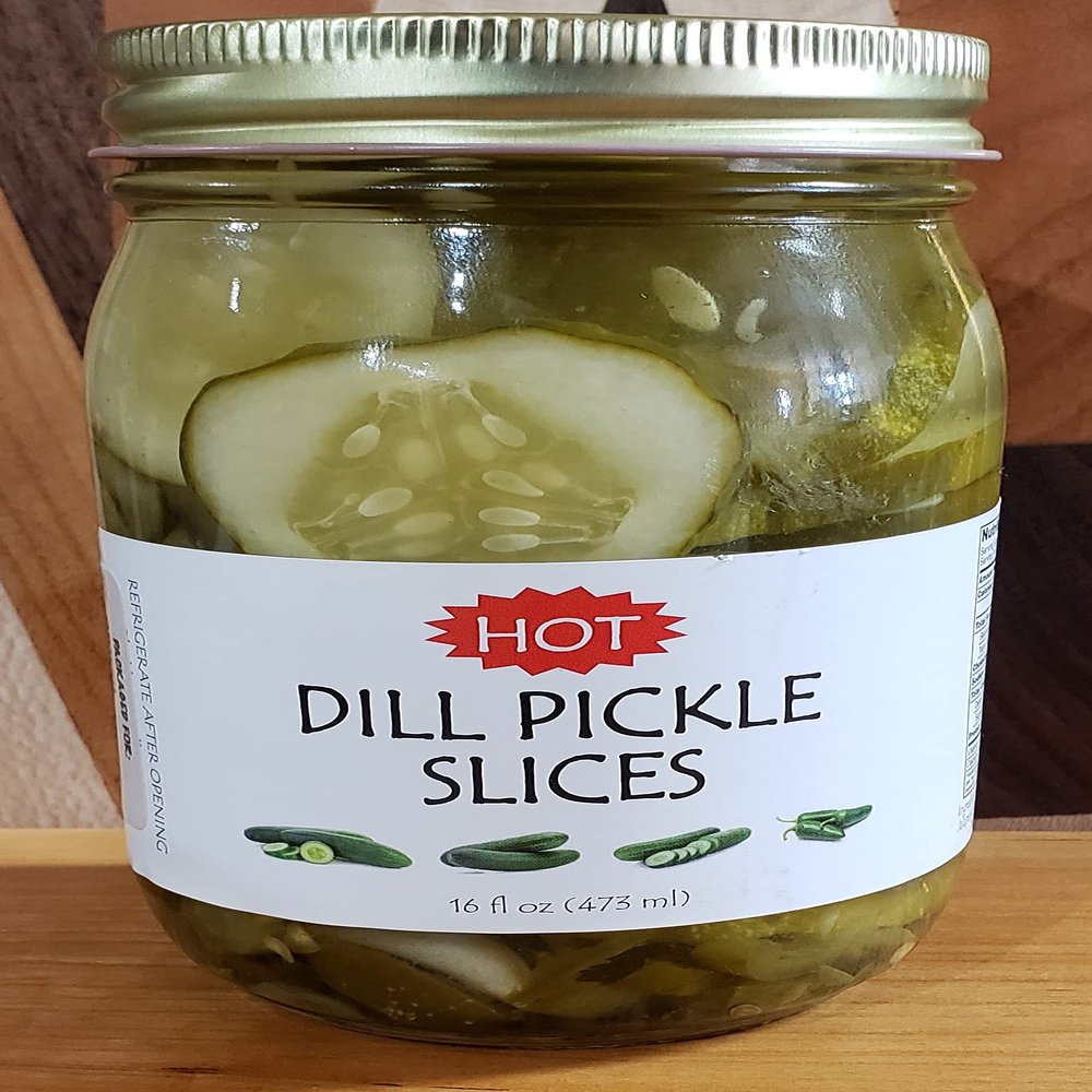 Amish Pickles! 5 flavors! (Hot Dill Pickle Slices)