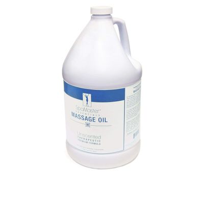 Master Massage Organic, Unscented, Vitamin-Rich & Water-Soluble Massage Oil - 1 Gallon, 1count, Clear