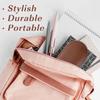MoKo Double Eyeglass Case, Contact Lens Case with Mirror Tweezers Remover, 2 in 1 Double Sided Portable Contact Lens Box Holder Container Soak Storage Kit Sunglasses Pouch for Men & Women, Brown view 3
