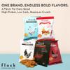 Flock Keto Chicken Skin Chips  | Hattie B's Nashville Hot Flavor | Low Carb, High Protein, Gluten-Free Chicken Crisps, Keto Snack, Low Carb Chips, Protein Crackers, Diet Snacks, 8-Pack (1oz) view 3