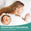 100 Pairs Orange Foam Ear Plugs - 33dB NRR Highest Protection, Soft & Comfortable Noise Canceling Earplugs for Sleeping, Work, Snoring, Construction, Loud Noise with Individual Bagged Foam EarPlug view 2