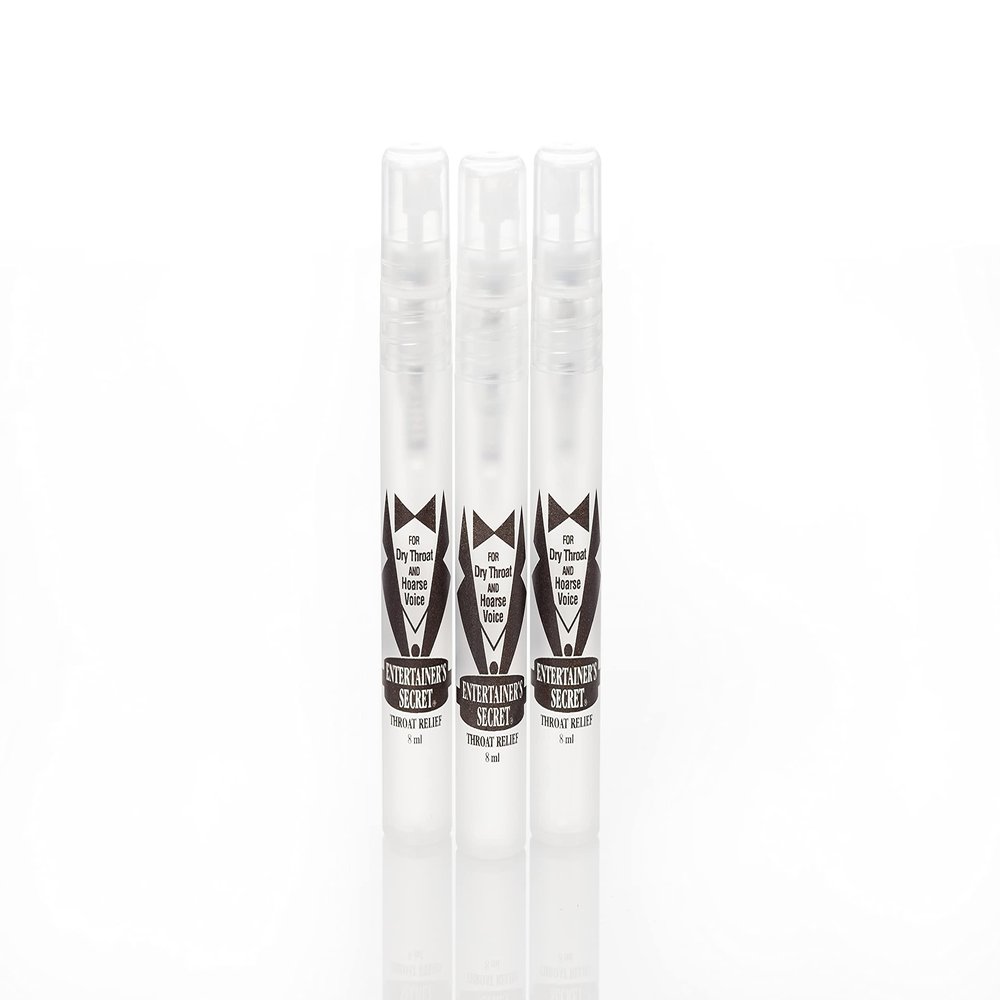 Entertainer's Secret Throat Relief Spray Pocket Pak Trio, 0.27 Fl Oz (Pack of 3)