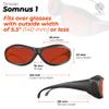 Teravan Somnus I Blue and Green Wavelength Blocking OTG Fitover Glasses, Premium Nylon Lenses, Strong Polycarbonate Frame - Reduce Eyestrain and Improve Sleep Quality view 4