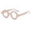 COTIA Vintage Small Frame Round Anti Blue Light Reading Glasses Women Classic Steampunk Retro Glasses Female Male (pink, 3.25) view 1