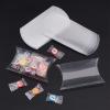 BENECREAT 30 Pack 4.3x3.3x1.2 Clear Plastic Pillow Favor Box PVC Candy Treat Gift Box for Wedding Birthday Party Gift Packing Box view 4