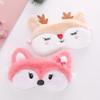 2 Pack Cute Animal Sleep Mask for Girls Cute Cartoon Fox Elk Soft Plush Blindfold Sleep Masks Eye Cover for Women Girls Travel Nap Night Sleeping view 4