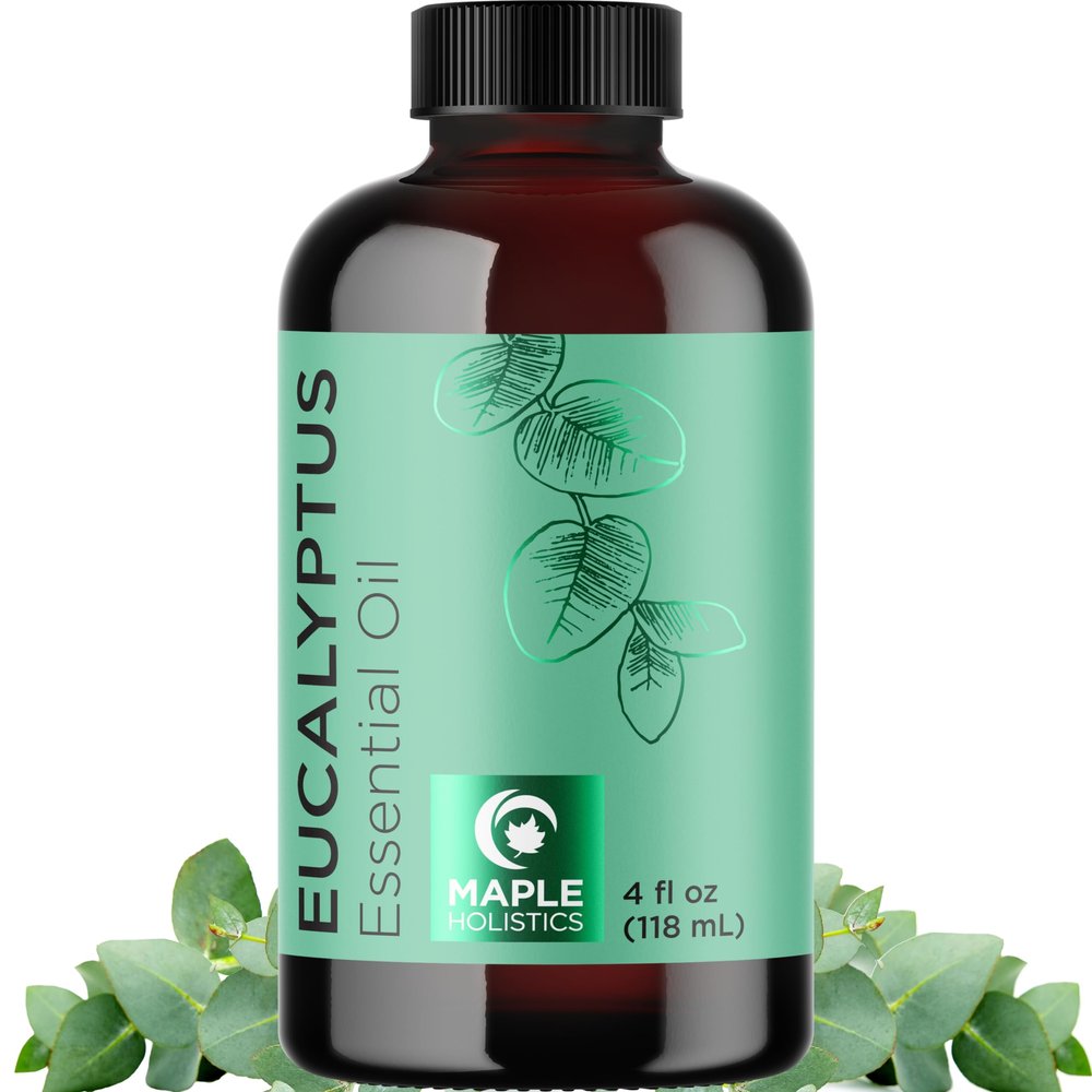 Pure Eucalyptus Essential Oil 4oz Invigorating Home Spa Aromatherapy and Natural Bath Oil - Eucalyptus Oil for Diffuser Dry Scalp Care and DIY Skin Care