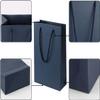 Sdootjewelry Navy Gift Bags - Kraft Paper With Handles, 20 Pack Heavy Duty Matte Tote, 9.8 x 4.3 x 13 Shopping, Party, Retail view 4