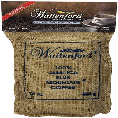 100% Jamaica Blue Mountain Roasted Whole Bean Coffee 16oz (2 Pack)