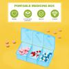 1pc Portable Medicine Organizer Weekly First Aid Case Compartment for Travel Strong Sealing Easy Identification for Vitamins and Items Storage Compact Design view 4