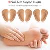 Dr. Foot's Arch Support Shoe Insoles for Flat Feet, Gel Arch Inserts for Plantar Fasciitis, Adhesive Arch Pad for Relieve Pressure and Feet Pain- 3 Pairs (Cork, 3 Count (Pack of 1)) view 2