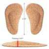 Dr. Foot's Arch Support Shoe Insoles for Flat Feet, Gel Arch Inserts for Plantar Fasciitis, Adhesive Arch Pad for Relieve Pressure and Feet Pain- 3 Pairs (Cork, 3 Count (Pack of 1)) view 3