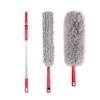 CLEANHOME 69" Bendable Microfiber Feather and Chenille Duster Kit, with Aluminum Telescoping Handle & 2 Removable Washable Heads, Duster for Ceiling Fan, Furniture Top, High Places view 1